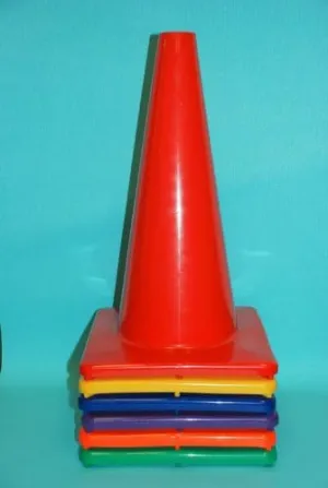 18 Inch Vinyl Cone with Square Base