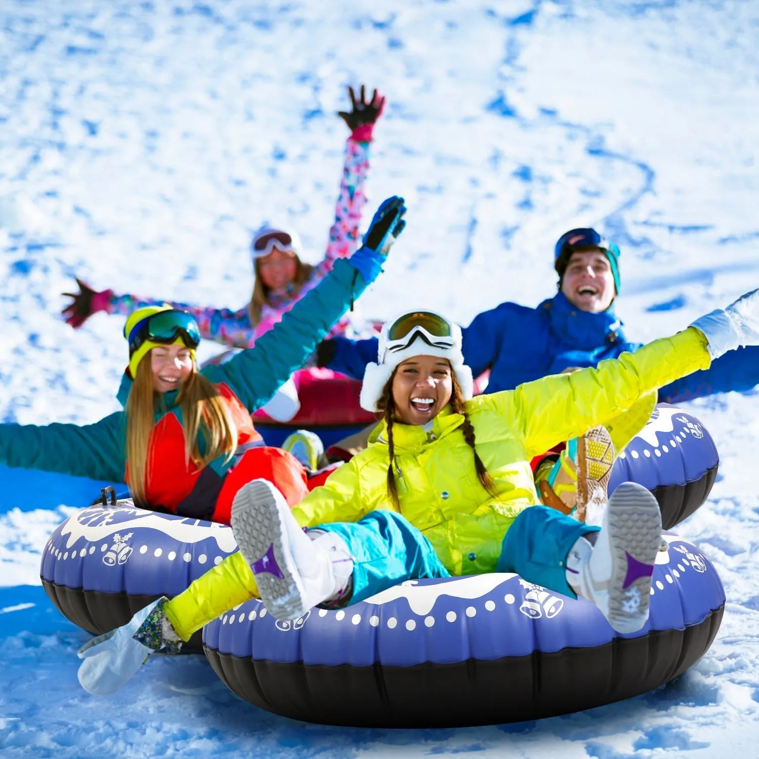 47-Inch Inflatable Snow Tube