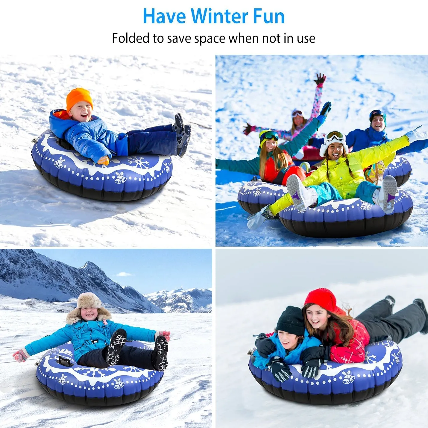 47-Inch Inflatable Snow Tube