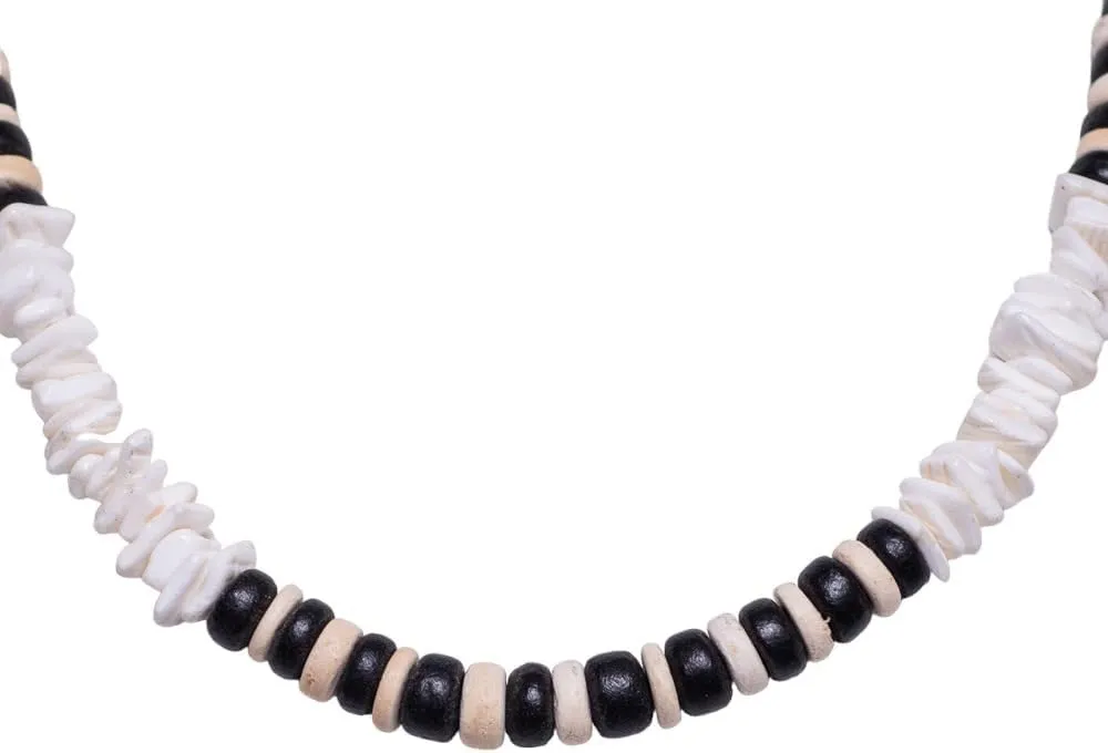 BlueRica Puka Chip & Coconut Shell Beads Necklace