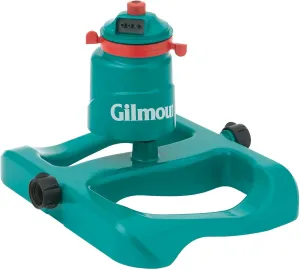 Gilmour Medium Duty Circular Swivel Water Sprinkler with Sled Base, Rotating Sprinkler Head with Adjustable Spray Pattern, Lawn Sprinkler for Large Area Coverage