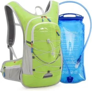 Hydration Pack Backpack, Rave Lightweight Daypack 20L with 2L Water Bladder, Water Backpack for Hiking, Running, Biking, and Raves