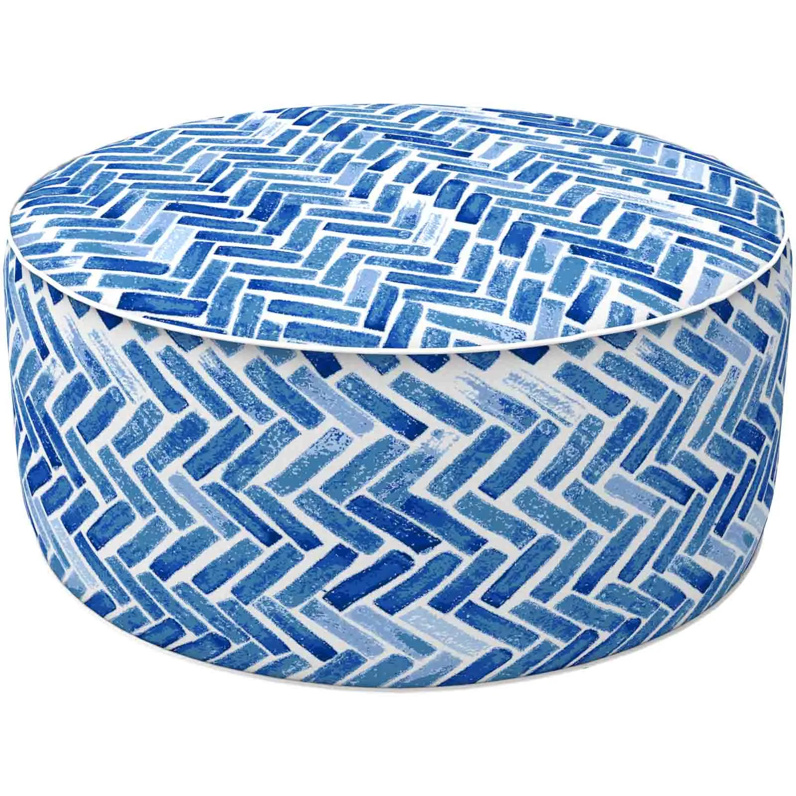 Inflatable Ottoman Blue Home-Blue Bricks LVTXIII Outdoor