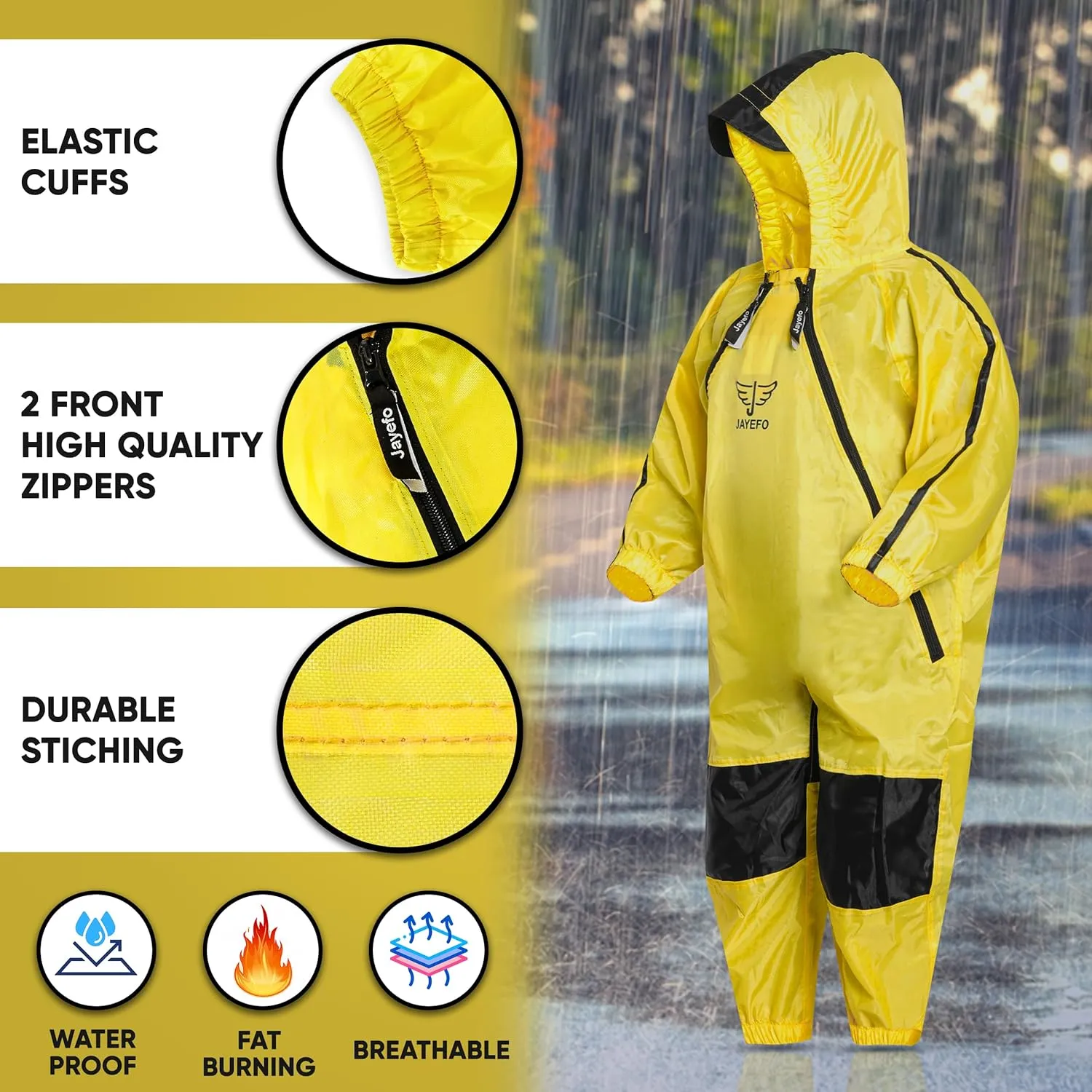 Jayefo Kids coverall Rain Suit