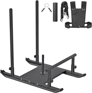 Kipika Weight Sled, Fitness Sled, Fitness Strength Training Sled, Speed Training Sled - Heavy-Duty Weight Training Equipment for Muscle Building and Explosive Power - Suitable for 1 & 2 Weight Plate