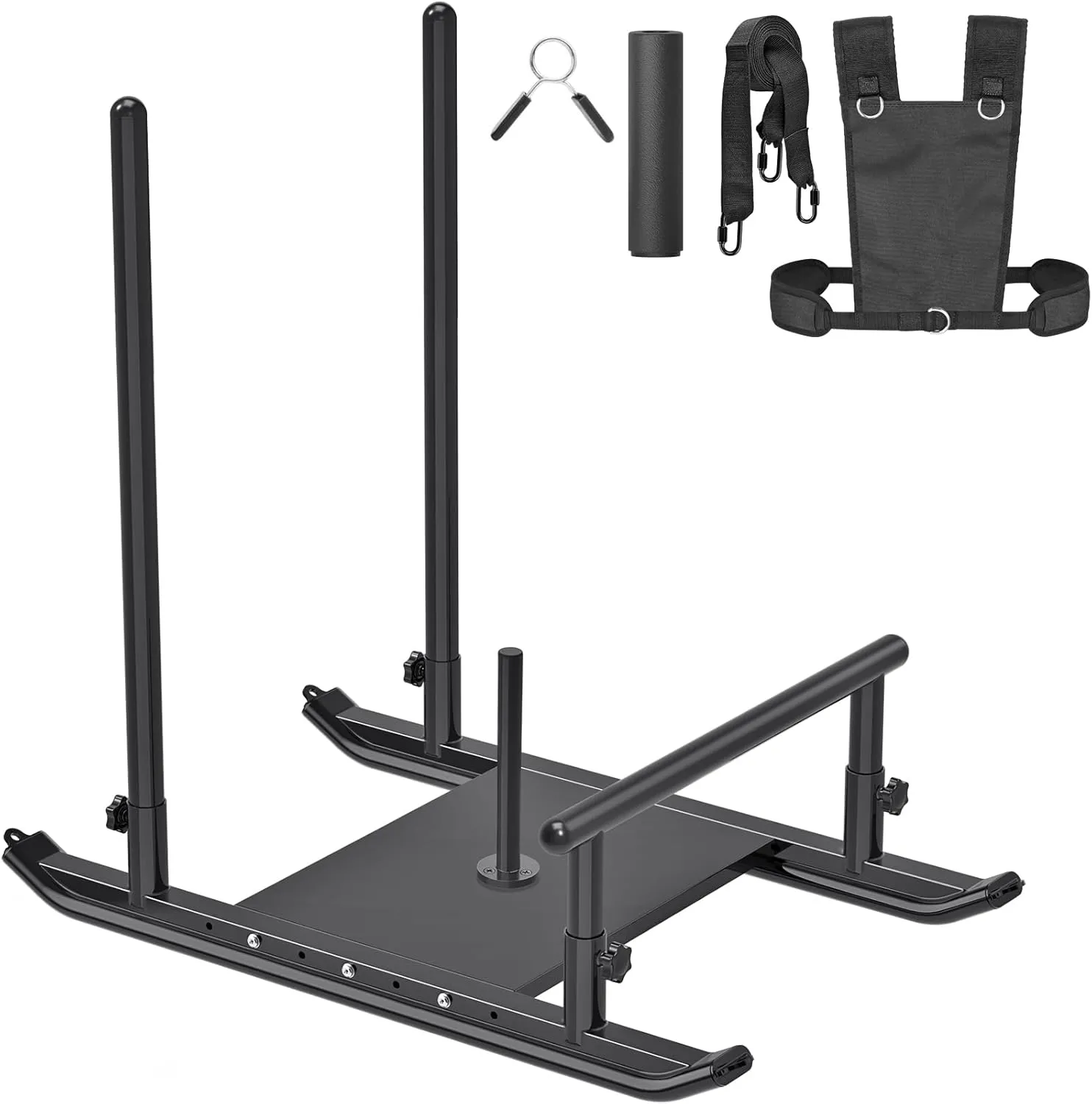 Kipika Weight Sled, Fitness Sled, Fitness Strength Training Sled, Speed Training Sled - Heavy-Duty Weight Training Equipment for Muscle Building and Explosive Power - Suitable for 1 & 2 Weight Plate