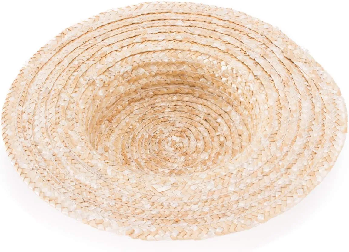 Lawliet Solid Color Straw Stripe Mini Top Hat Craft Supply Fascinator Base Boater Cap A224