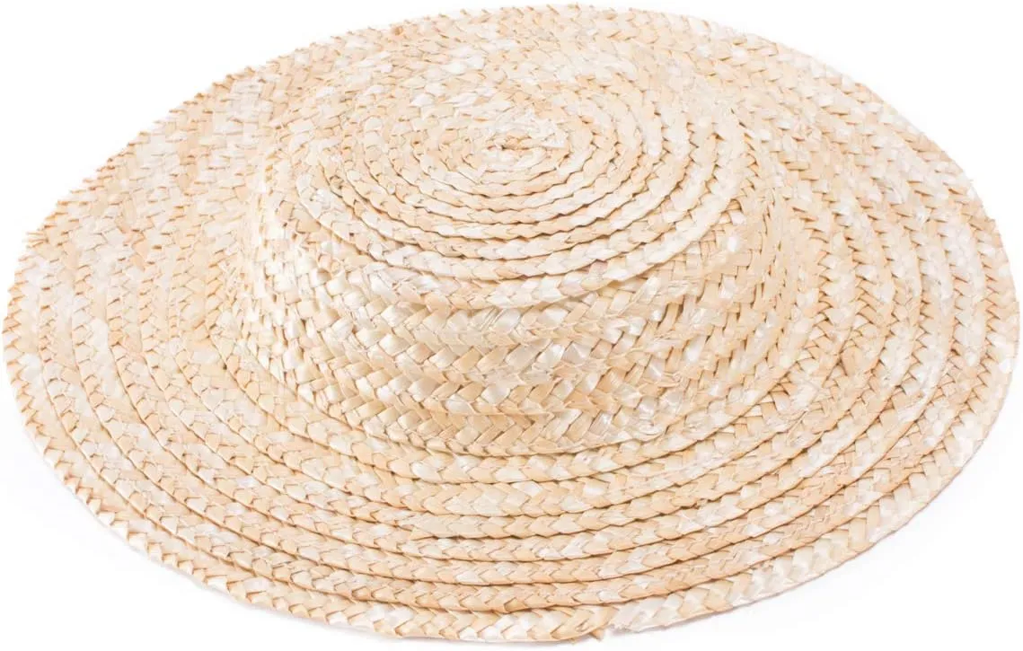 Lawliet Solid Color Straw Stripe Mini Top Hat Craft Supply Fascinator Base Boater Cap A224