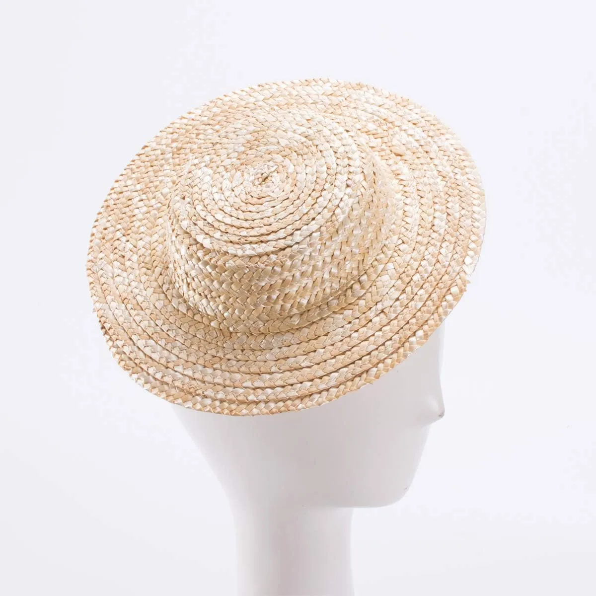 Lawliet Solid Color Straw Stripe Mini Top Hat Craft Supply Fascinator Base Boater Cap A224