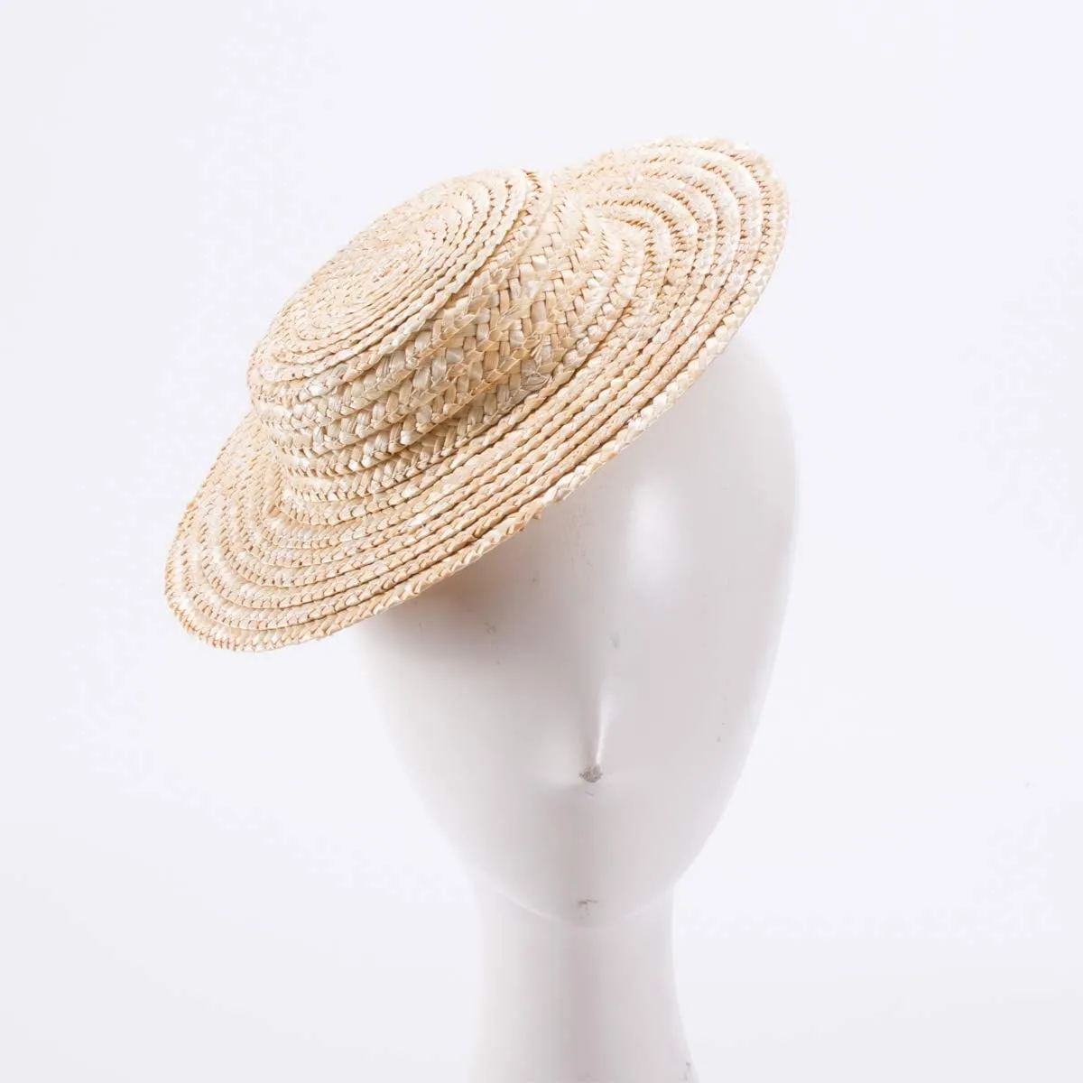 Lawliet Solid Color Straw Stripe Mini Top Hat Craft Supply Fascinator Base Boater Cap A224