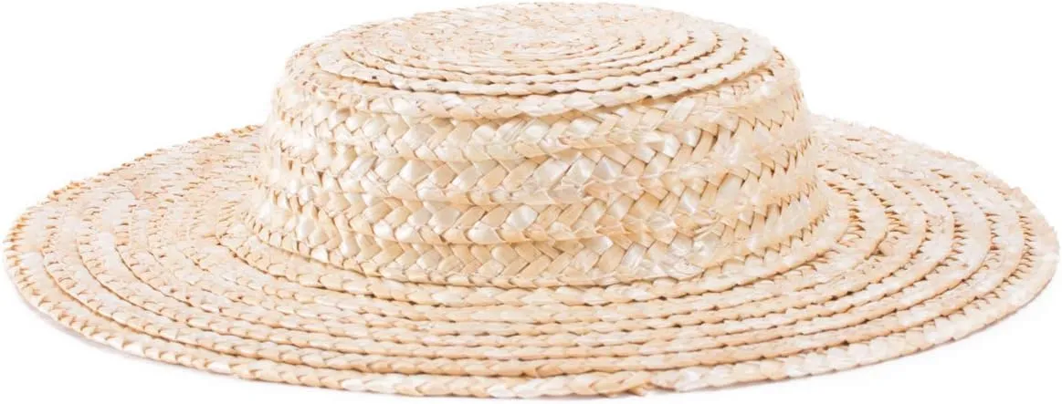 Lawliet Solid Color Straw Stripe Mini Top Hat Craft Supply Fascinator Base Boater Cap A224