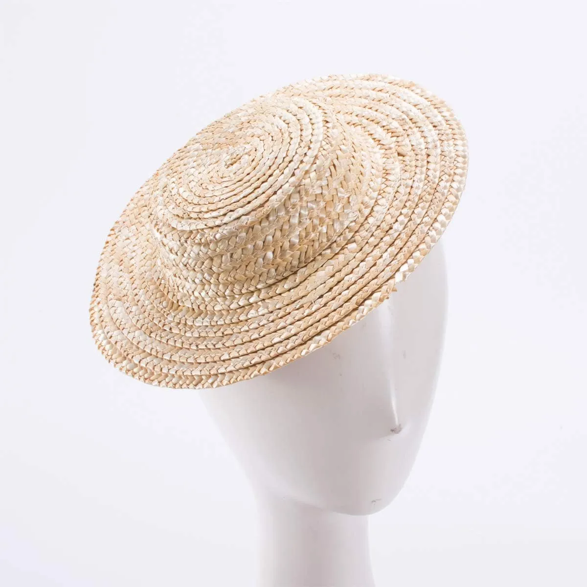 Lawliet Solid Color Straw Stripe Mini Top Hat Craft Supply Fascinator Base Boater Cap A224