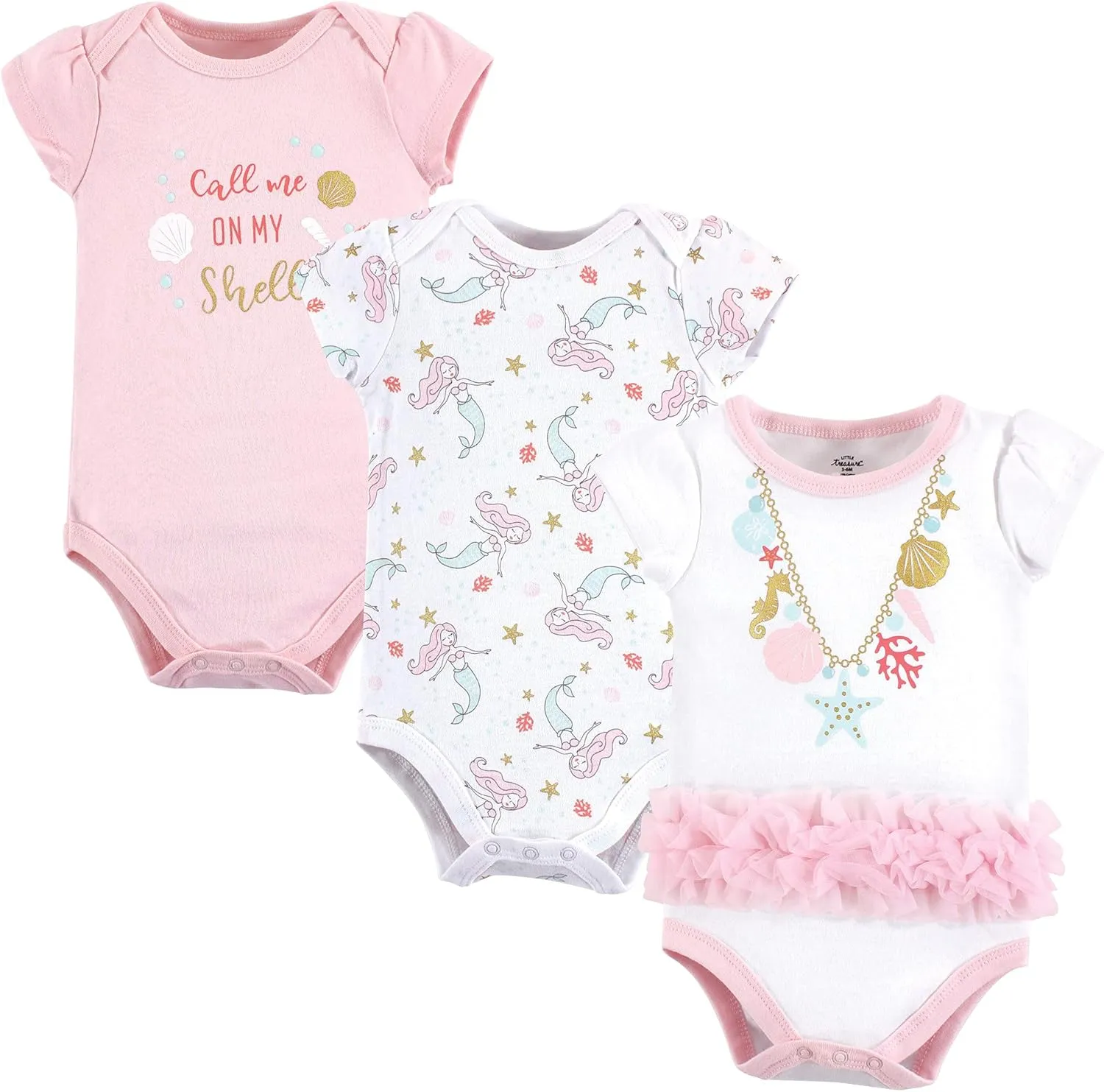 Little Treasure Unisex Baby Cotton Bodysuits