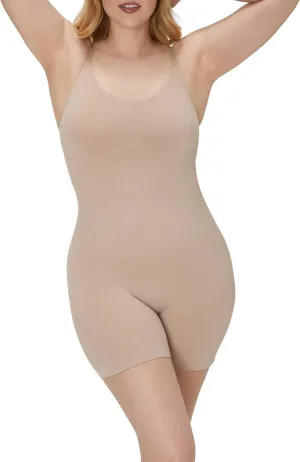 Maidenform Womens Seamless Shapewear, Tummy Control Mid-thigh Bodysuit, Slimmer Short Body Suit