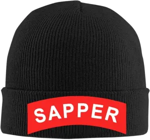 Men's Warm Winter Hats Army Sapper American Acrylic Knit Cuff Beanie Cap