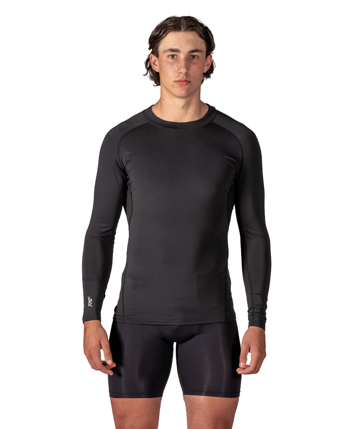 Men's Wreath Winter Base Layer LS - Black