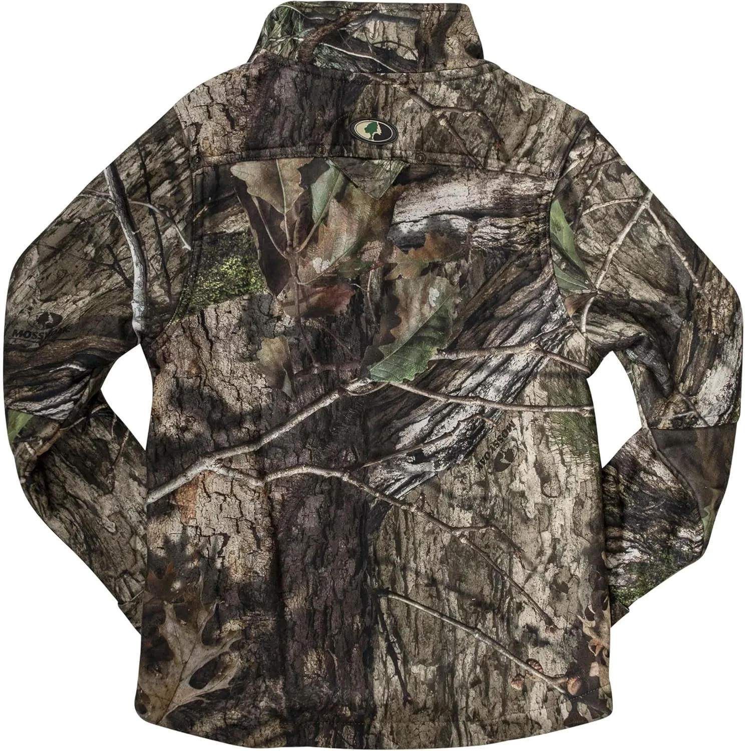 Mossy Oak Boy's Camo Youth Hunting Jacket Sherpa Fleece
