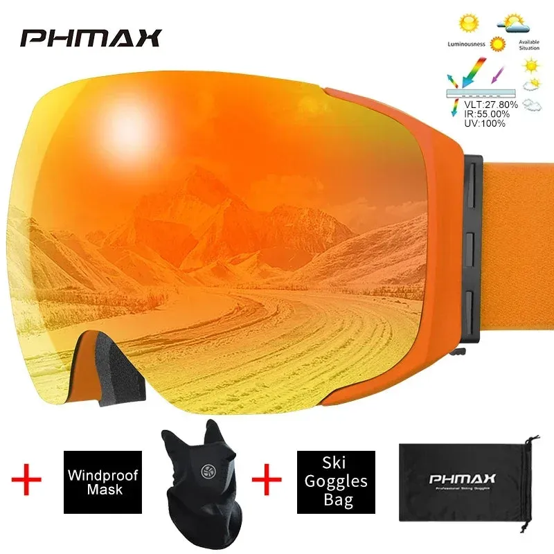 PHMAX Winter Ski Snowboard Goggles