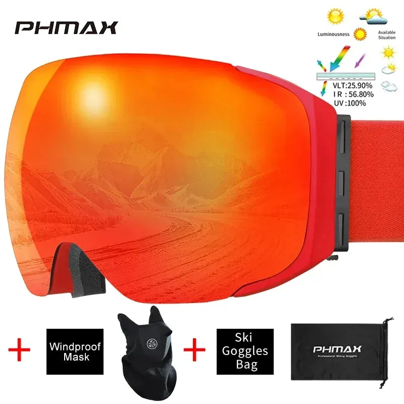 PHMAX Winter Ski Snowboard Goggles