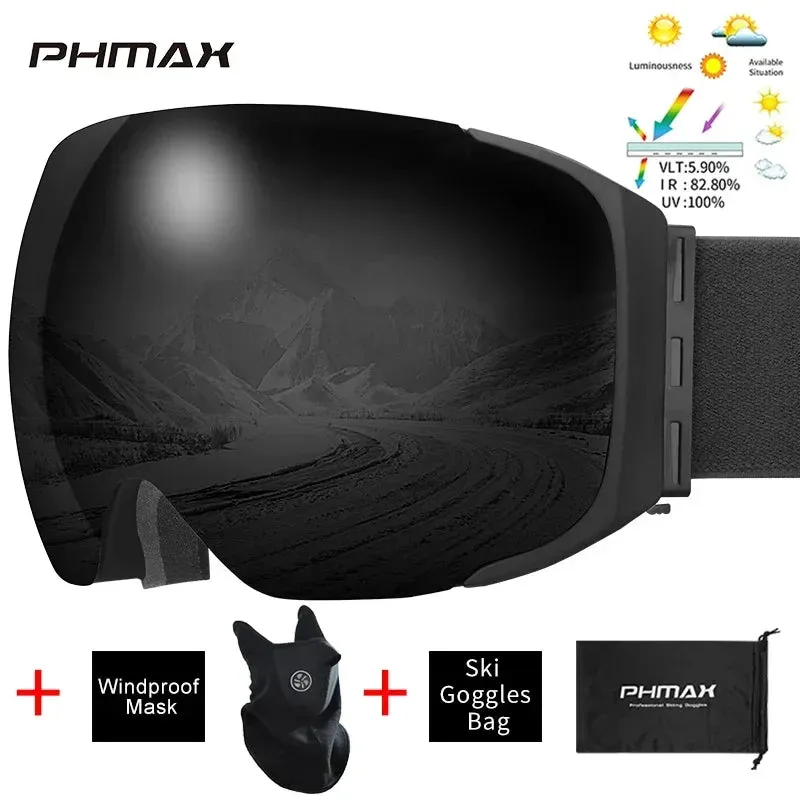 PHMAX Winter Ski Snowboard Goggles