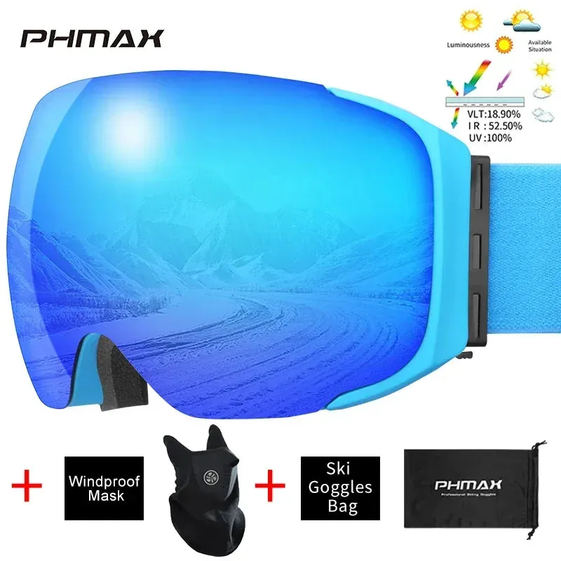 PHMAX Winter Ski Snowboard Goggles