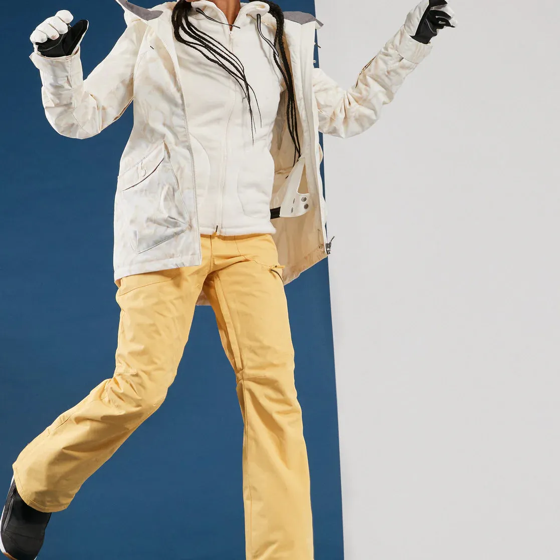 Roxy Tundra Fleece Egret - Black Cord