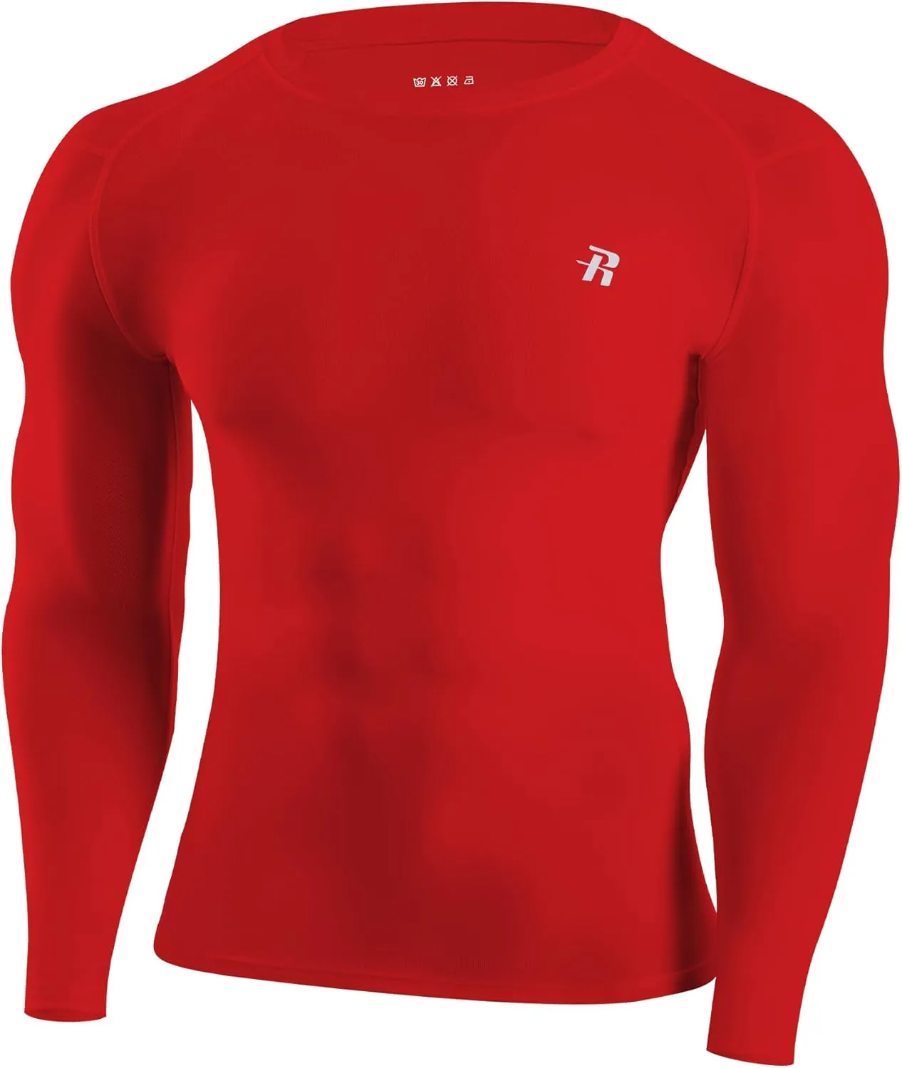 Runhit Long Sleeve Compression Shirts for Men, UPF 50  Men's Compression Shirts, Running Athletic Workout Base Layer
