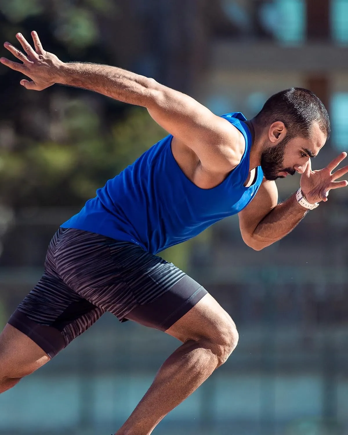 Runhit Sleeveless Compression Shirt Men Athletic Base Layer Shirts