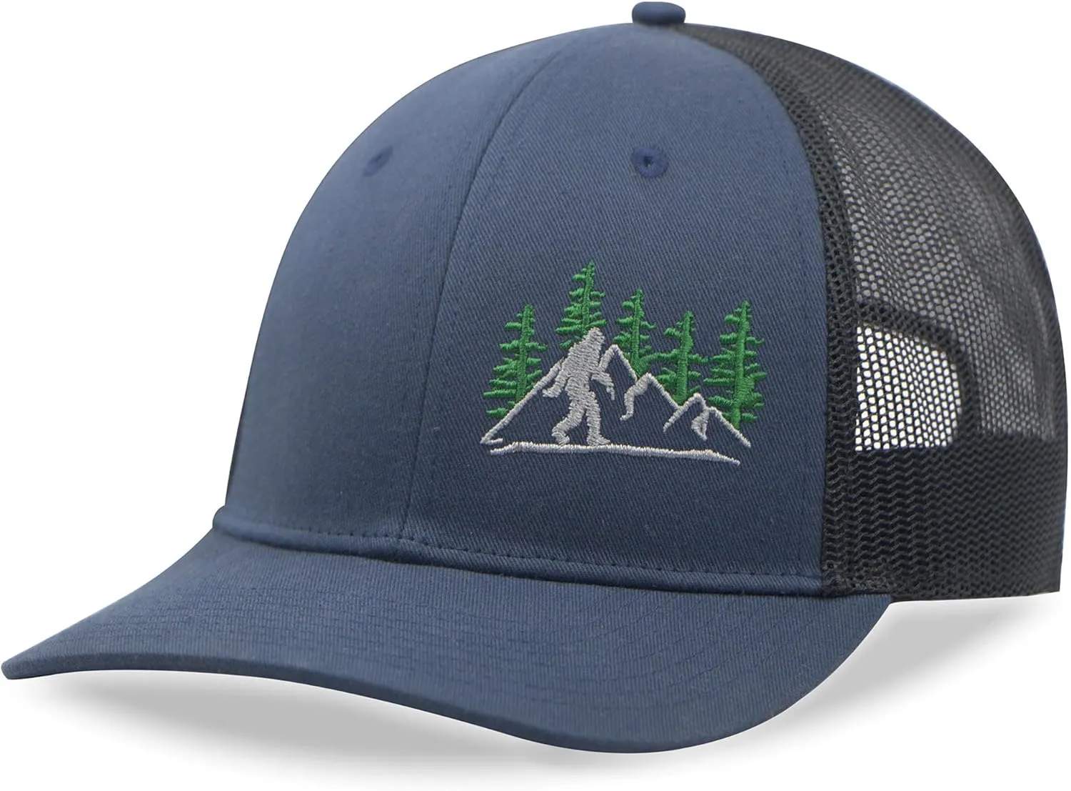 SHOHELL Bigfoot Trucker Hat - Baseball Cap for Men & Women, Adjustable Snapback Hat with Mesh Back, Fishing & Golf Hat