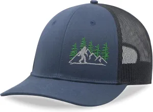 SHOHELL Bigfoot Trucker Hat - Baseball Cap for Men & Women, Adjustable Snapback Hat with Mesh Back, Fishing & Golf Hat SHOHELL Bigfoot Trucker Hat - Baseball Cap for Men & Women, Adjustable Snapback Hat with Mesh Back, Fishing & Golf Hat