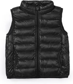 SK Studio Boys Girls' Light Weight Down Vest, Kids Lightweight Sleeveless Jacket, Boys Girls Puffer Down Vest SK Studio Boys Girls' Light Weight Down Vest, Kids Lightweight Sleeveless Jacket, Boys Girls Puffer Down Vest