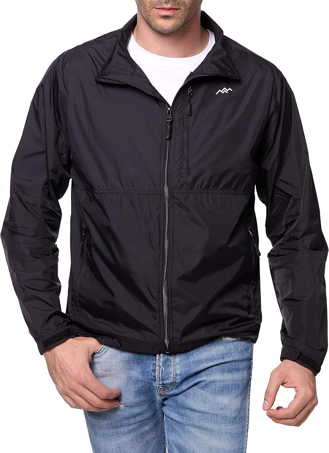 TRAILSIDE SUPPLY CO. Mens Windbreaker Jackets Lightweight Packable Jacket,Windproof and Dustproof