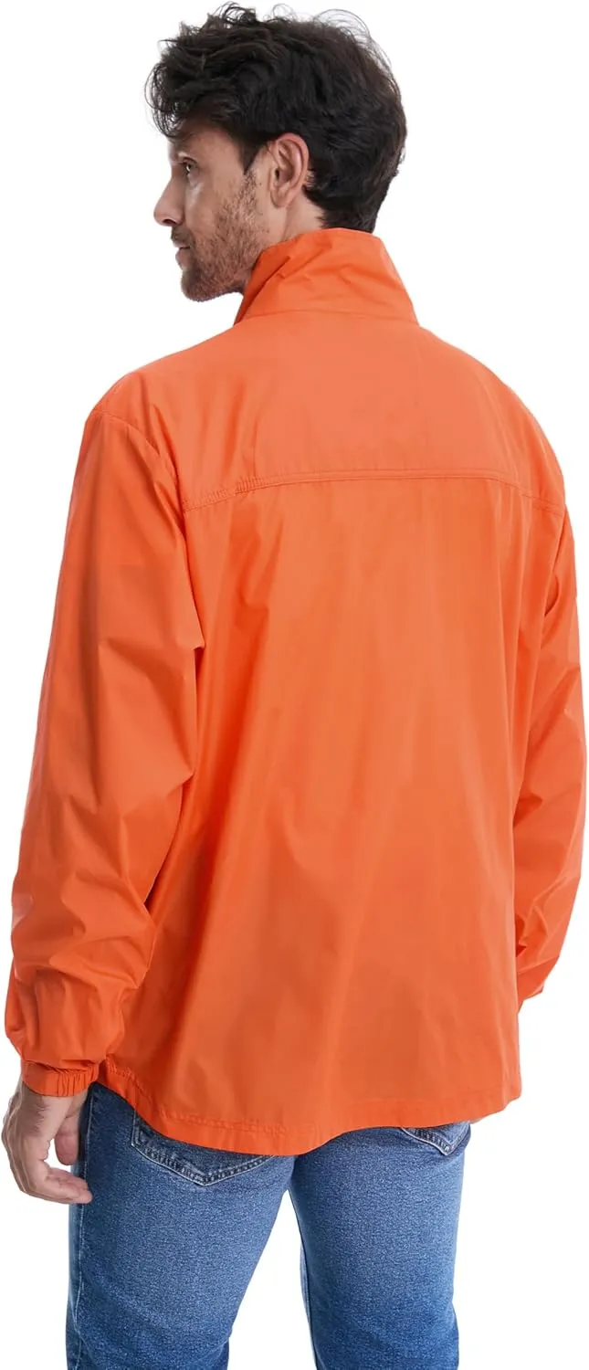 TRAILSIDE SUPPLY CO. Mens Windbreaker Jackets Lightweight Packable Jacket,Windproof and Dustproof
