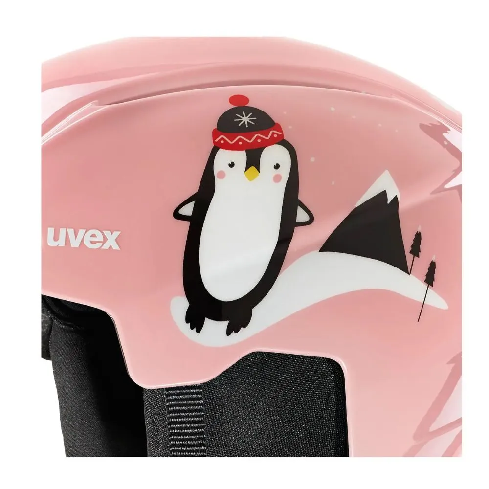 Uvex Viti Ski Helmet and Goggle Set - Pink Penguin 46-50cm