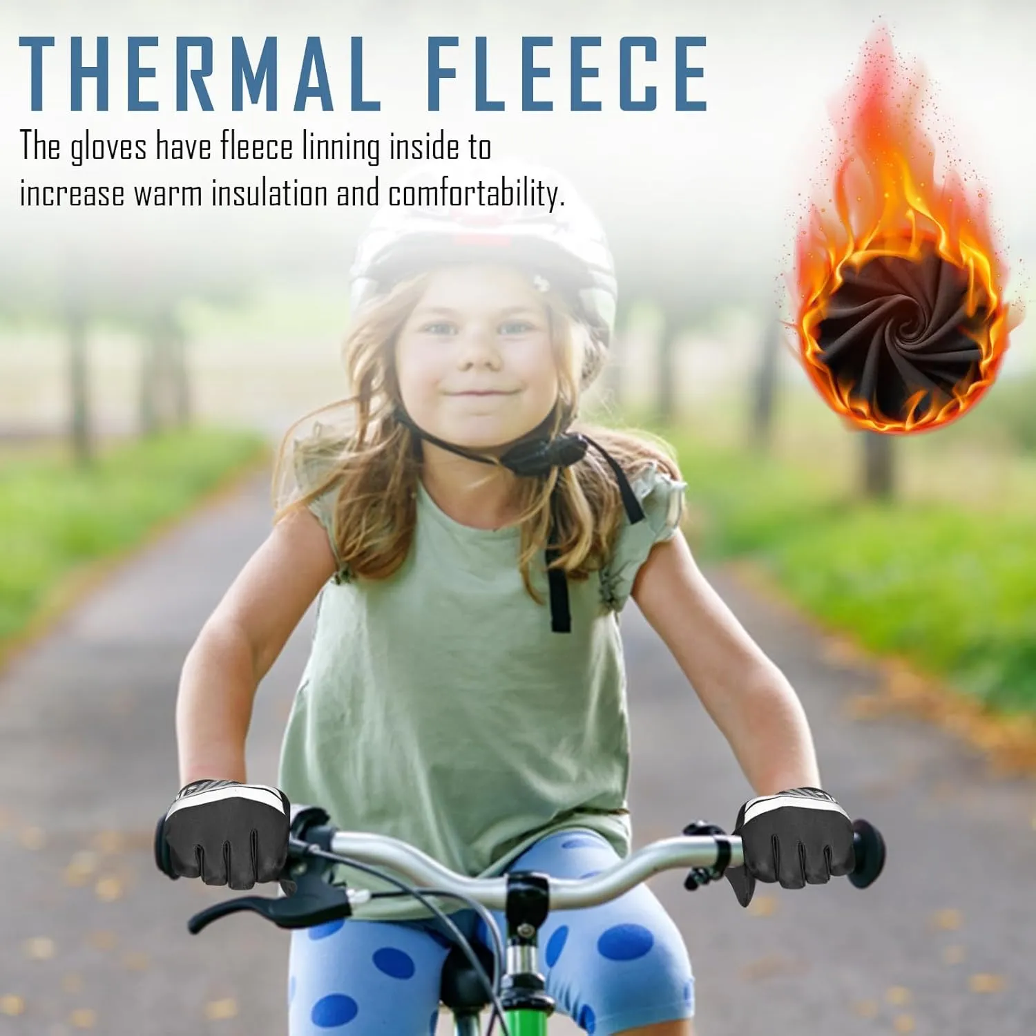 Waterproof Winter Gloves for Boys and Girls Windproof Thermal Kids Gloves,Anti-Slip, Touchscreen,Warm Mittens for Running,Cycling,Snow,Ski & Cold Weather